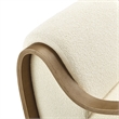 Atrium Lattice Boucle Accent Armchair in Cream