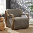 Atrium Lattice Boucle Accent Armchair in Earth