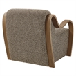Atrium Lattice Boucle Accent Armchair in Earth