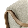 Atrium Lattice Boucle Accent Armchair in Marble