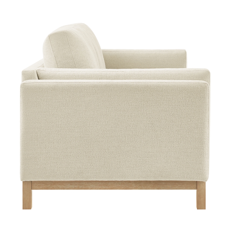 Modway Roscoe 81 inch Fabric Sofa in White