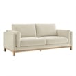 Modway Roscoe 81 inch Fabric Sofa in White