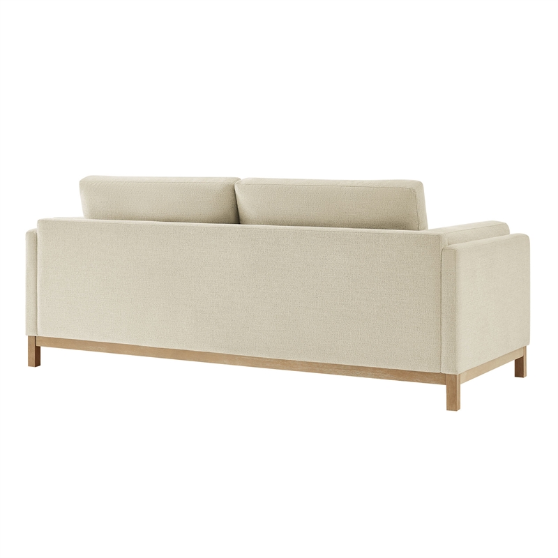 Modway Roscoe 81 inch Fabric Sofa in White