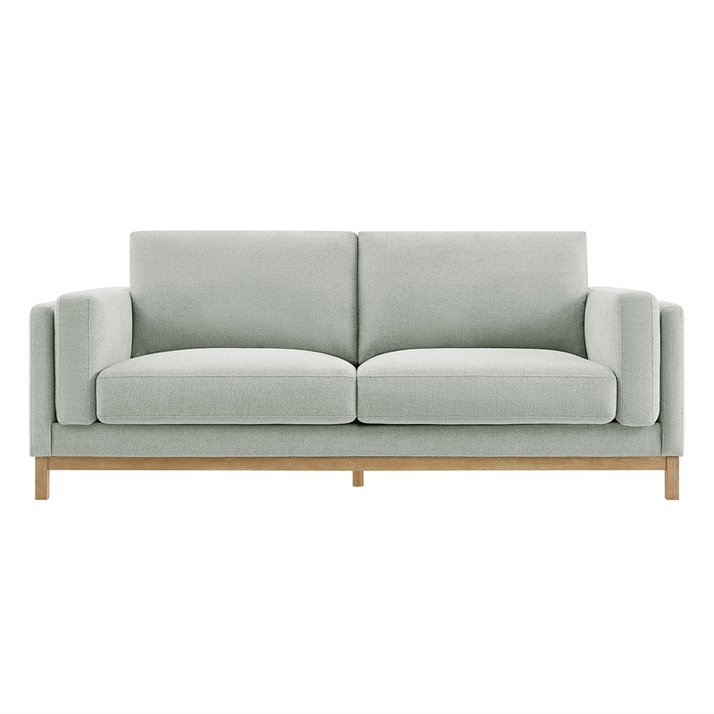 Modway Roscoe 81 inch Fabric Sofa in Gray