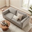 Modway Roscoe 81 inch Fabric Sofa in Gray