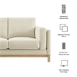 Modway Roscoe 63 inch Fabric Loveseat in White