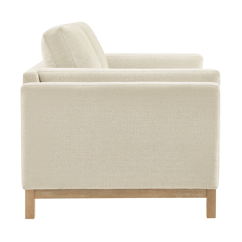 Modway Roscoe 63 inch Fabric Loveseat in White