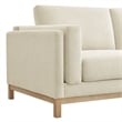 Modway Roscoe 63 inch Fabric Loveseat in White