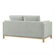 Modway Roscoe 63 inch Fabric Loveseat in Gray