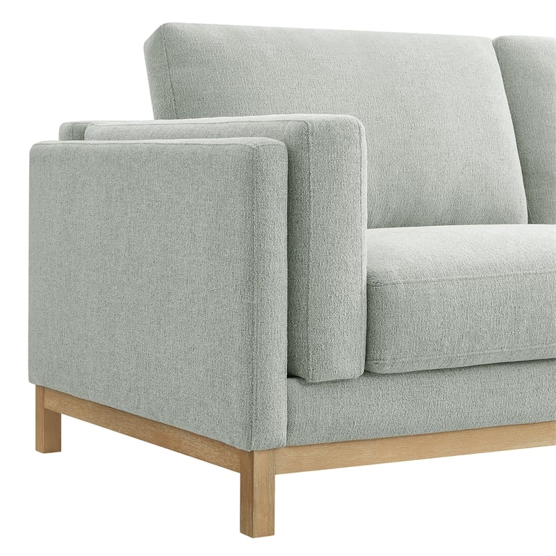 Modway Roscoe 63 inch Fabric Loveseat in Gray