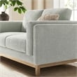 Modway Roscoe 63 inch Fabric Loveseat in Gray