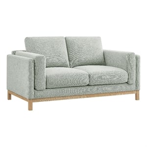 Modway Roscoe 63 inch Fabric Loveseat in Gray