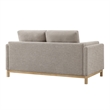 Modway Roscoe 63 inch Fabric Loveseat in Gray