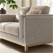 Modway Roscoe 63 inch Fabric Loveseat in Gray