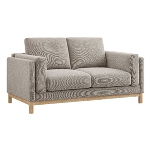 Modway Roscoe 63 inch Fabric Loveseat in Gray