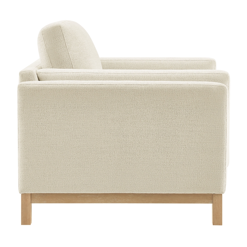 Modway Roscoe Fabric Armchair in White