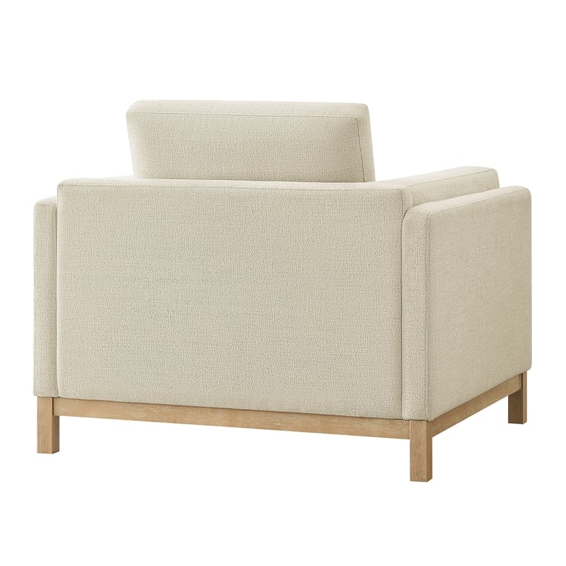 Modway Roscoe Fabric Armchair in White