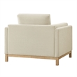 Modway Roscoe Fabric Armchair in White