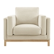 Modway Roscoe Fabric Armchair in White