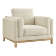 Modway Roscoe Fabric Armchair in White