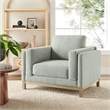 Modway Roscoe Fabric Armchair in Gray