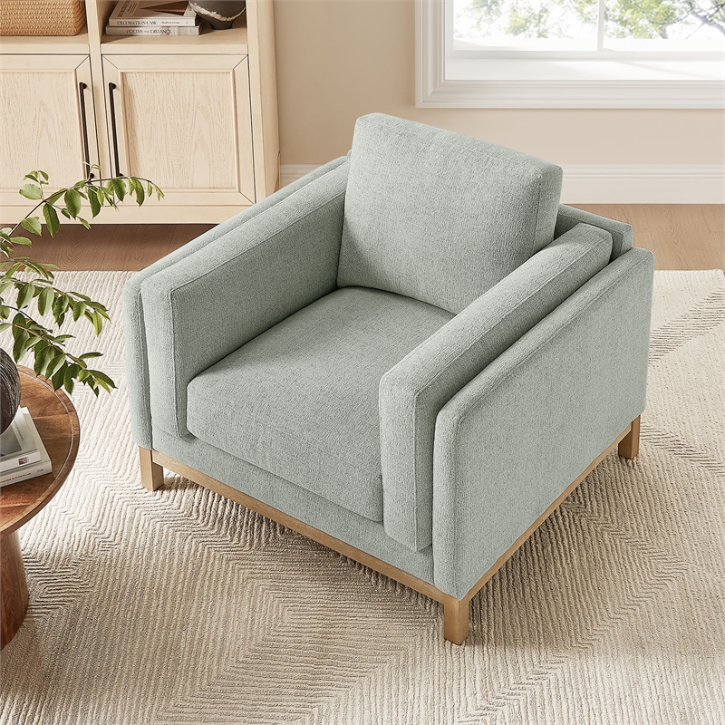 Modway Roscoe Fabric Armchair in Gray