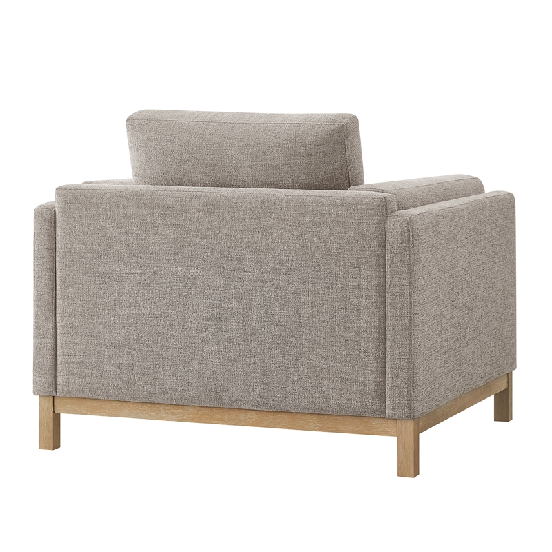 Modway Roscoe Fabric Armchair in Gray