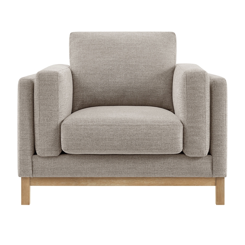 Modway Roscoe Fabric Armchair in Gray