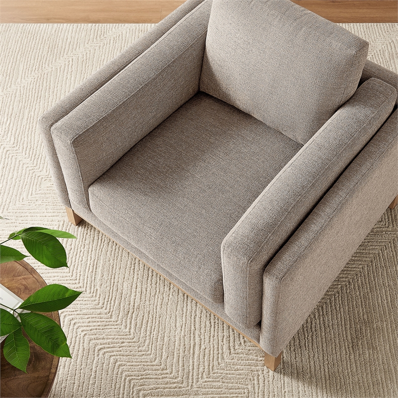 Modway Roscoe Fabric Armchair in Gray