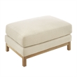 Modway Roscoe Fabric Ottoman in White