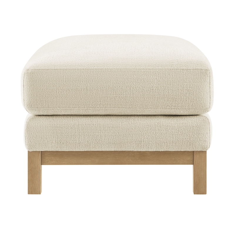 Modway Roscoe Fabric Ottoman in White