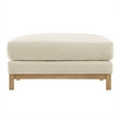 Modway Roscoe Fabric Ottoman in White
