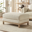 Modway Roscoe Fabric Ottoman in White