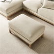 Modway Roscoe Fabric Ottoman in White