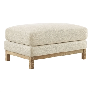 Modway Roscoe Fabric Ottoman in White