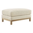 Modway Roscoe Fabric Ottoman in White