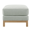 Modway Roscoe Fabric Ottoman in Gray
