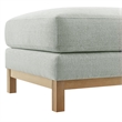 Modway Roscoe Fabric Ottoman in Gray