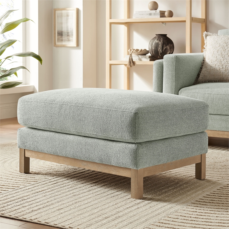 Modway Roscoe Fabric Ottoman in Gray