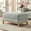 Modway Roscoe Fabric Ottoman in Gray