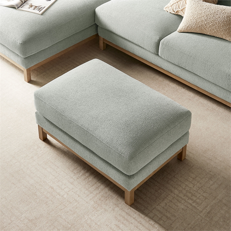 Modway Roscoe Fabric Ottoman in Gray