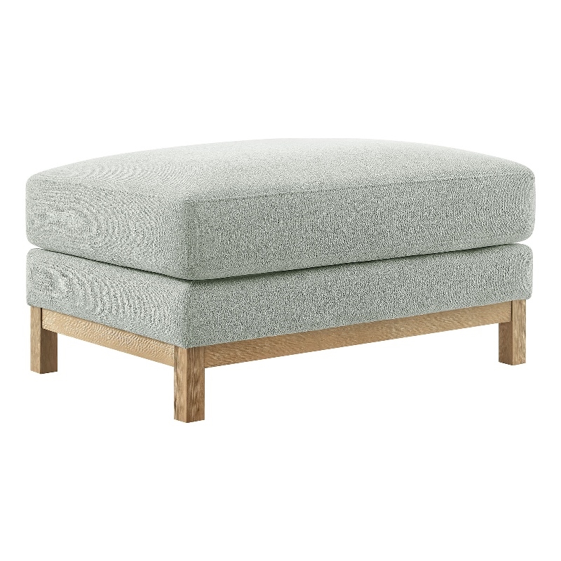 Modway Roscoe Fabric Ottoman in Gray