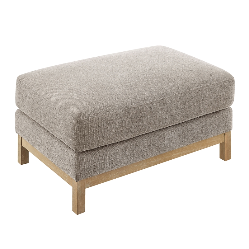 Modway Roscoe Fabric Ottoman in Gray