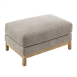 Modway Roscoe Fabric Ottoman in Gray