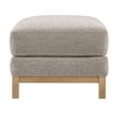 Modway Roscoe Fabric Ottoman in Gray