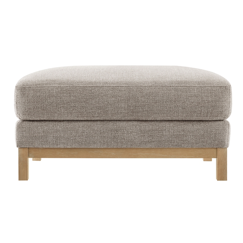 Modway Roscoe Fabric Ottoman in Gray