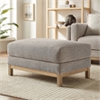 Modway Roscoe Fabric Ottoman in Gray