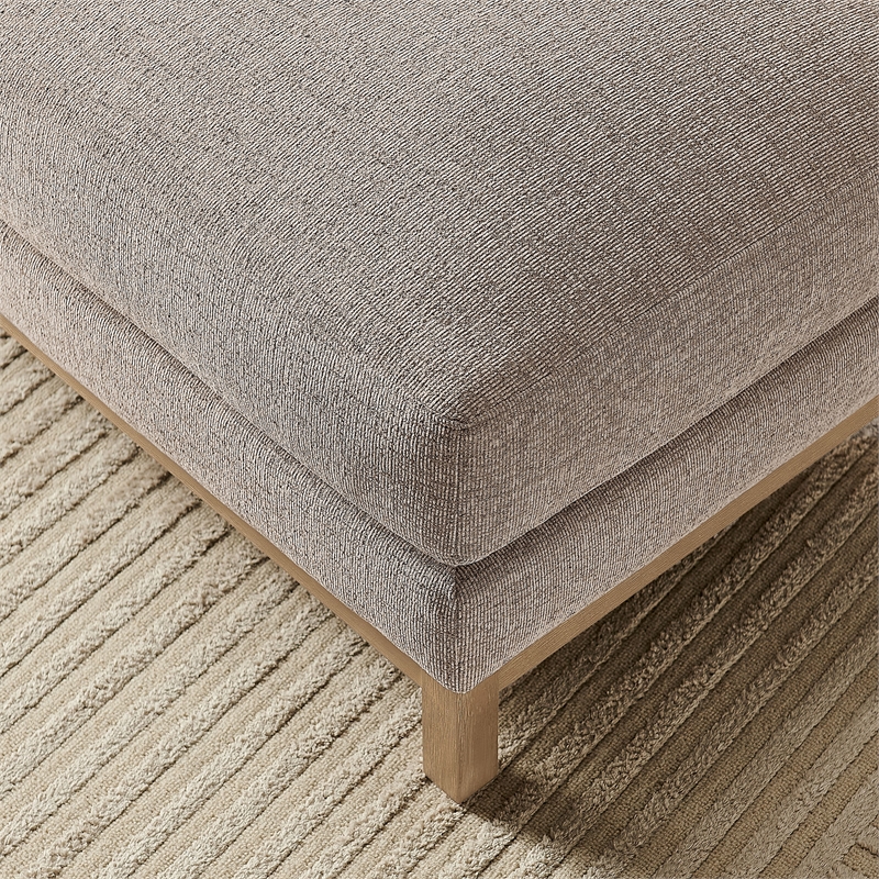 Modway Roscoe Fabric Ottoman in Gray