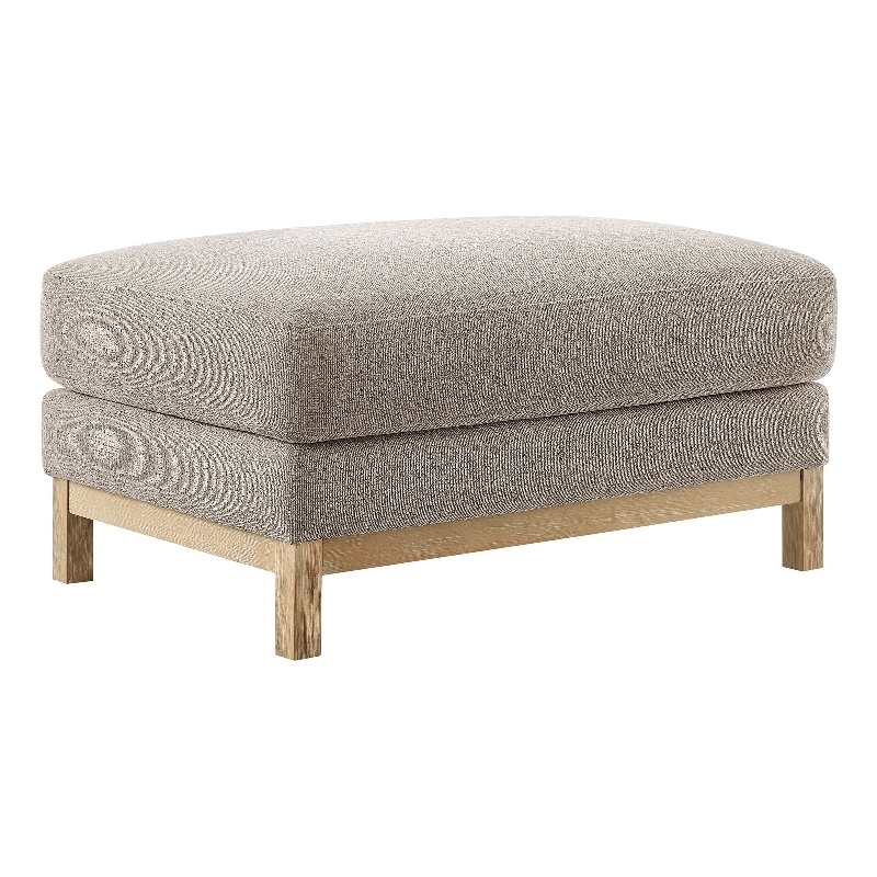 Modway Roscoe Fabric Ottoman in Gray