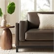 Modway Roscoe 81 inch Vegan Leather Sofa in Brown